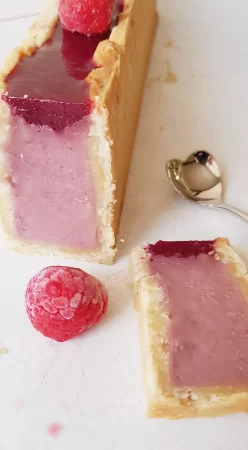 Flan à la framboise façon pâté croûte