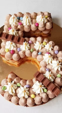 Number cake au nutella