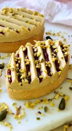 Tartelettes pistache et fruits rouges