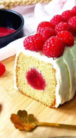 Cake framboise et vanille