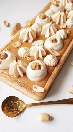 Tarte pralinée cacahuète