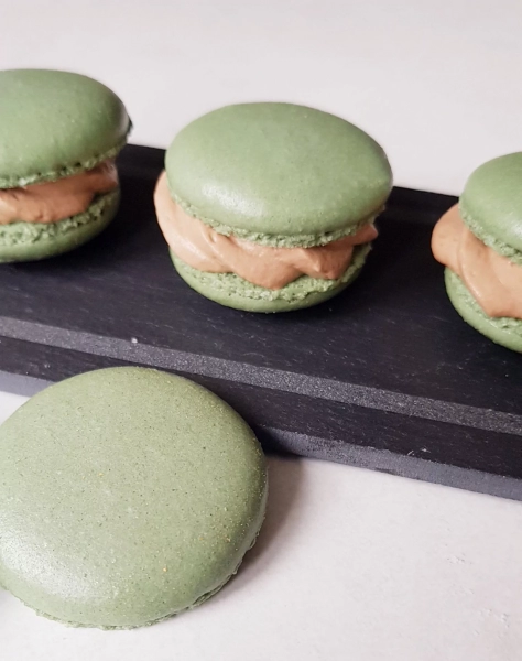 Macarons au café