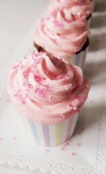 Cupcakes chocolat et framboise