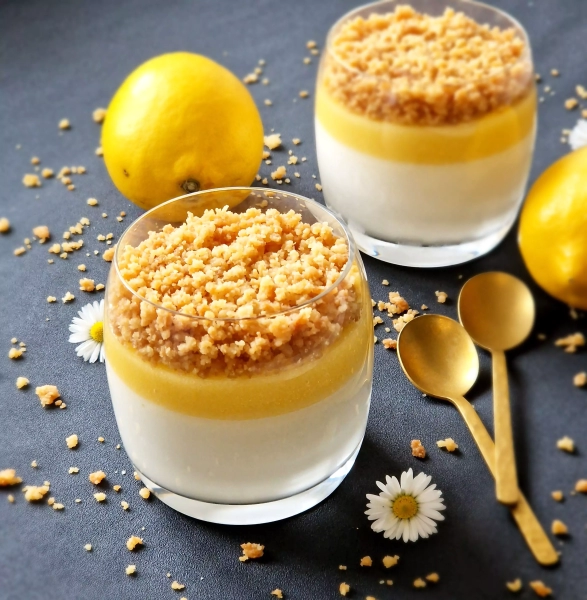 Verrine citron crumble