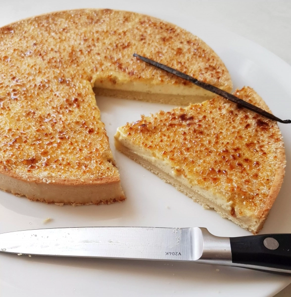 Tarte crème brûlée
