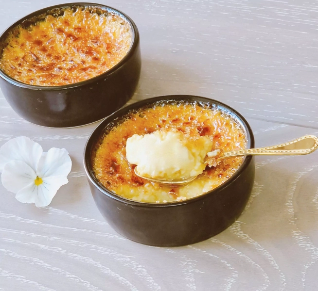 Crème brûlée à l'orange