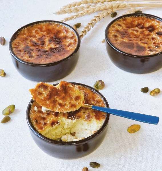 Crème brûlée pistache