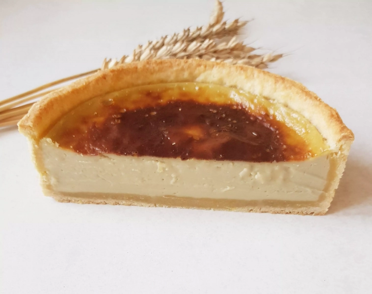 Flan à la pistache