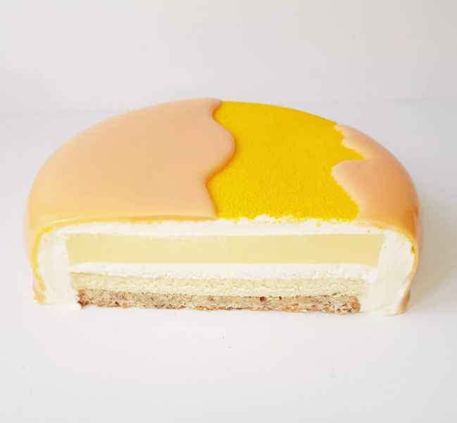 Entremet citron, thym et miel
