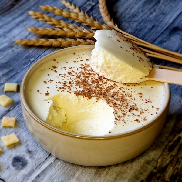 Mousse au chocolat blanc