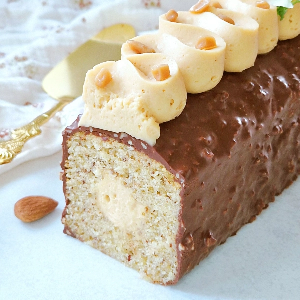 Cake amande et caramel