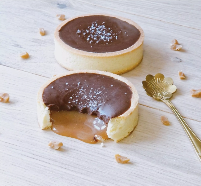 Tartelettes caramel et chocolat