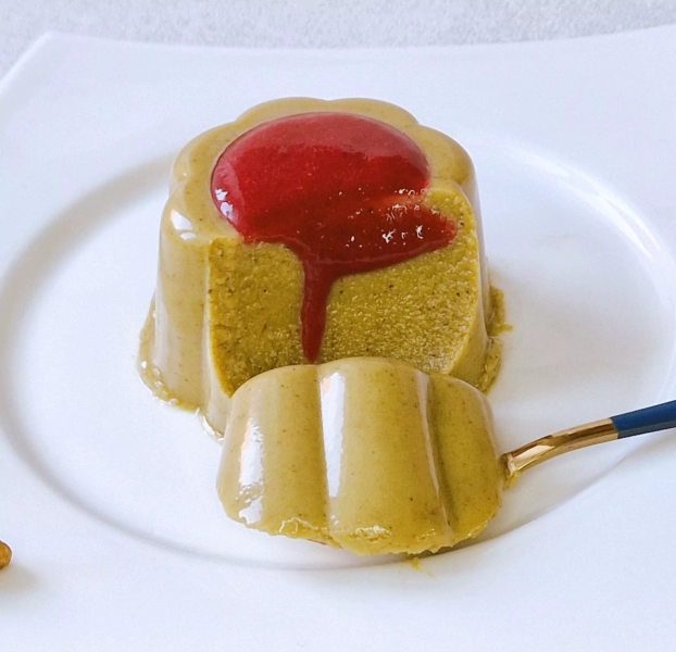 Panna cotta pistache
