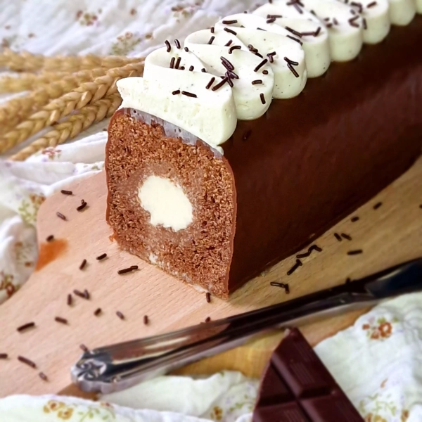 Cake chocolat et vanille