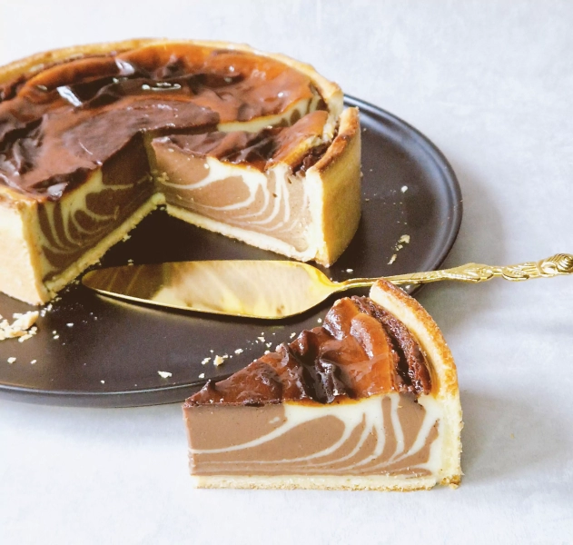 Flan marbré