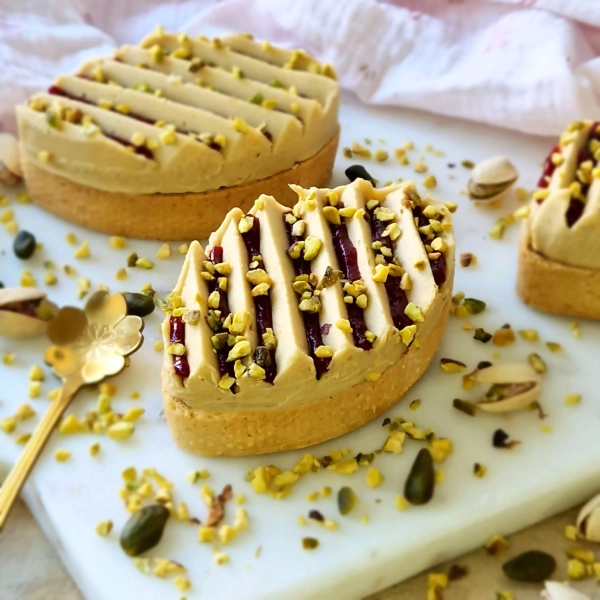 Tartelettes pistache et fruits rouges