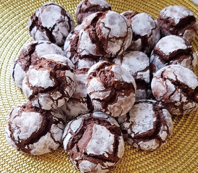 Craquelés au chocolat (crinkles)
