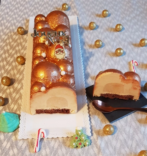 Bûche orange et pain d'épices