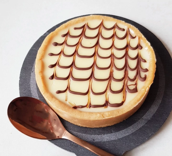 Tarte au chocolat blanc sans four